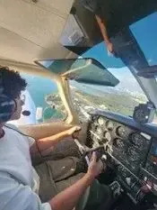 Alexander Figueroa, Alpha Aviation student pilot in Miami
