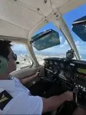 Juan Paucar, Alpha Aviation student pilot in Miami