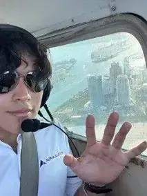Lucas Bonnard, Alpha Aviation student pilot in Miami