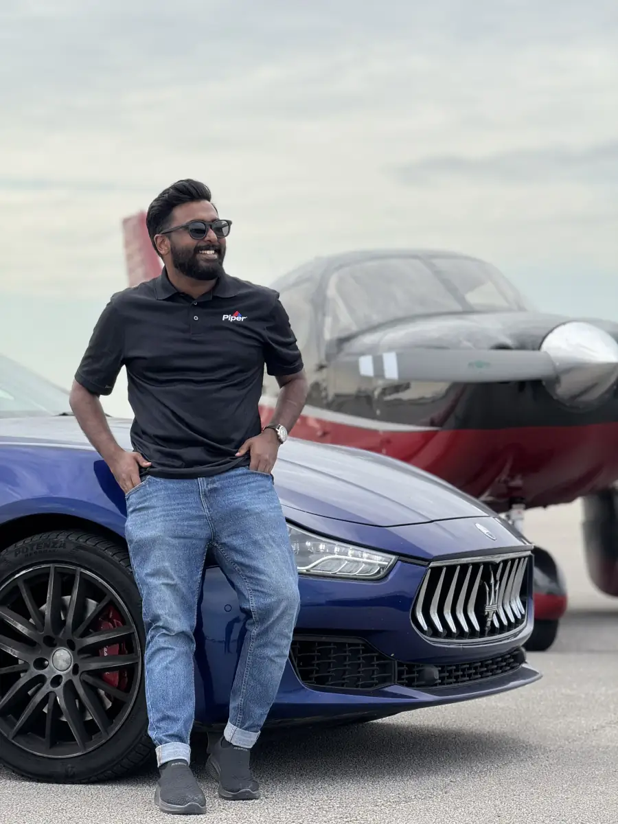 Muhammad Shehroz, Alpha Aviation flight instructor candidate